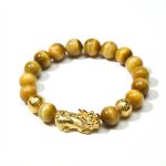 Exclusive: Gold Tiger Eye Pixiu Bracelet - Professional Photo
