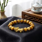 Exclusive: Gold Tiger Eye Pixiu Bracelet - Professional Photo