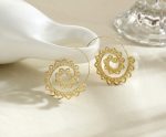 Spiral Hippie Hoops - Large Statement Earrings - Professional Photo