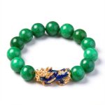Green Jade Pixiu Bracelet - Abundance & Protection - Professional Photo