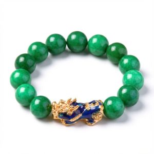 Green Jade Pixiu Bracelet - Abundance & Protection - Professional Photo