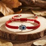 Hamsa Hand Red String Bracelet - Evil Eye Protection - Professional Photo