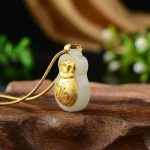 Jade Money Bag Necklace - Feng Shui Wealth Activator - Professional Photo