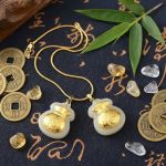 Jade Money Bag Necklace - Feng Shui Wealth Activator - Professional Photo