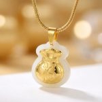 Jade Money Bag Necklace - Feng Shui Wealth Activator - Professional Photo