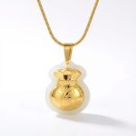 Jade Money Bag Necklace - Feng Shui Wealth Activator - Professional Photo