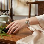 Light Green Jade Wu Lou Amulet Bracelet - Professional Photo