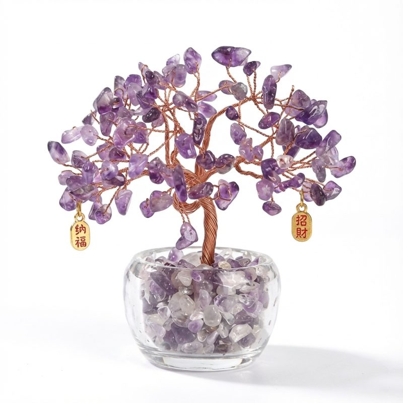 Feng Shui Amethyst Crystal Tree - Crystal Tree of Life - Professional Photo