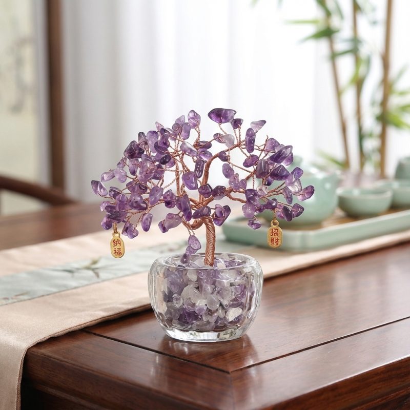 Feng Shui Amethyst Crystal Tree - Crystal Tree of Life - Professional Photo