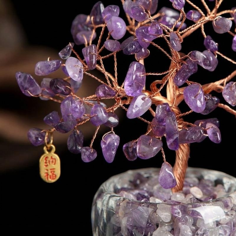 Feng Shui Amethyst Crystal Tree - Crystal Tree of Life - Professional Photo