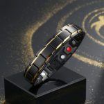 Magnetic Therapy Bracelets - Black, Silver, Gold - Professional Photo