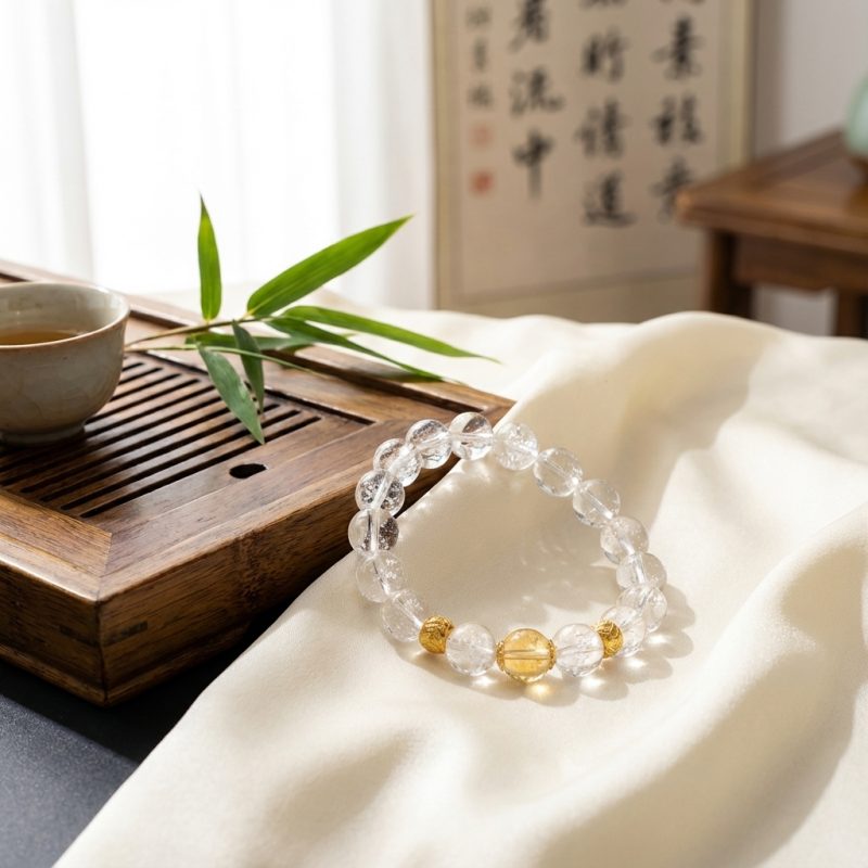 Clear Quartz Master Healer Bracelet - Professional Photo