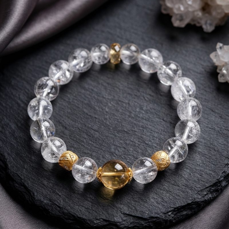 Clear Quartz Master Healer Bracelet - Professional Photo