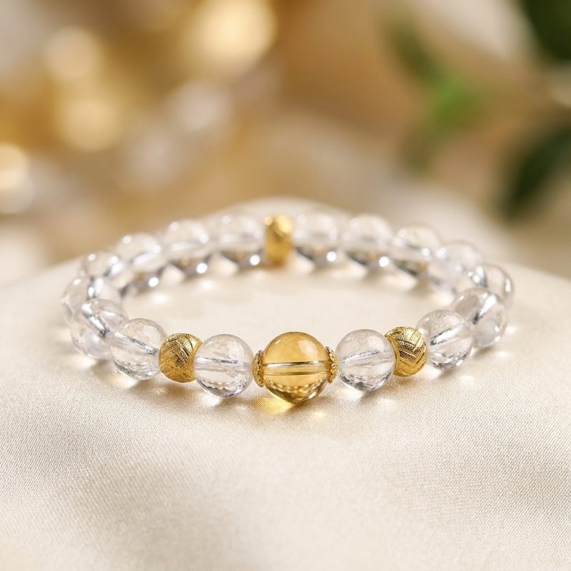 Clear Quartz Master Healer Bracelet - Professional Photo