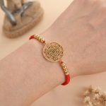 Metatron’s Cube Red String Bracelet - Professional Photo