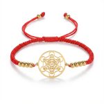 Metatron’s Cube Red String Bracelet - Professional Photo