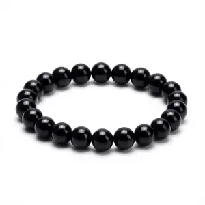 Black Tourmaline Beads Protection Bracelet - Professional Photo