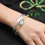 Natural Peridot Style Evil Eye Bracelet - Professional Photo