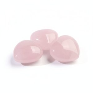 Rose Quartz Heart-Shaped Love Crystals - Love & Romance - Professional Photo