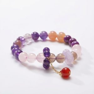 Future Prosperity Nine Purple Star Bracelet – Attract Long-Term Wealth & Harmony - Professional Photo