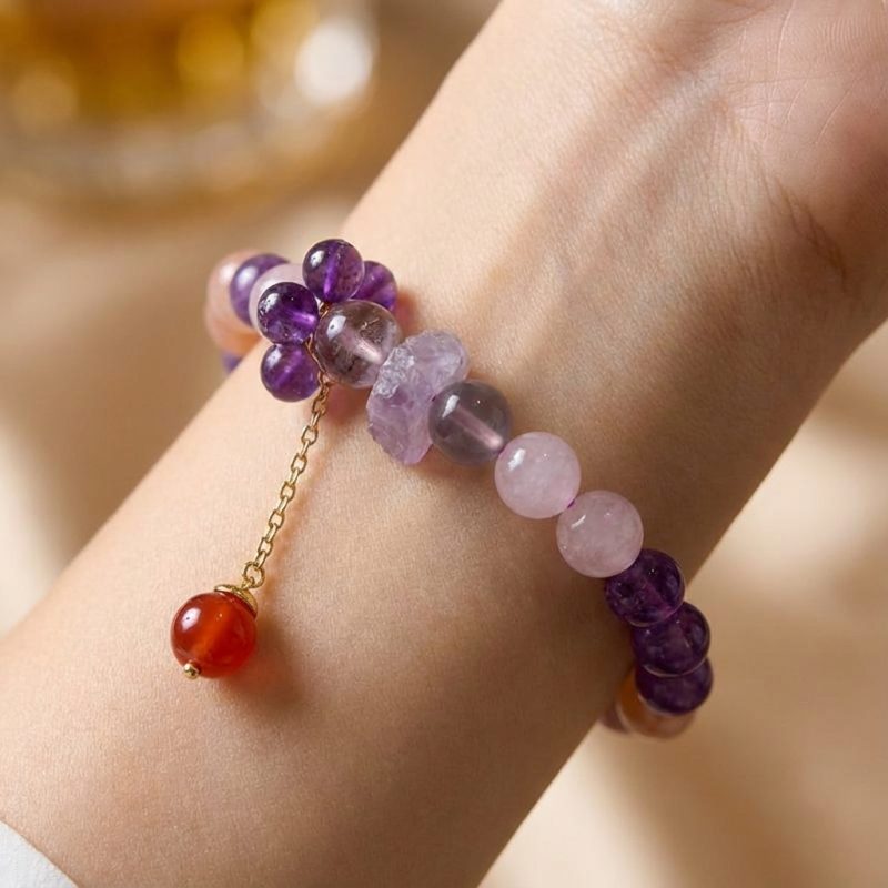Future Prosperity Nine Purple Star Bracelet – Attract Long-Term Wealth & Harmony - Professional Photo