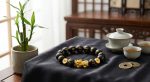 Feng Shui Bracelet - Pixiu Black Obsidian Bracelet for Wealth - Professional Photo