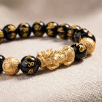 Feng Shui Bracelet - Pixiu Black Obsidian Bracelet for Wealth - Professional Photo