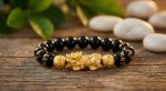 Feng Shui Bracelet - Pixiu Black Obsidian Bracelet for Wealth - Professional Photo