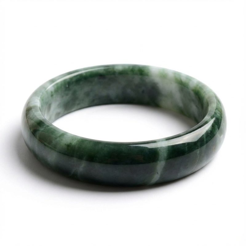 Pure Jade Bangle Bracelet - Healing & Protecting - Professional Photo