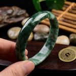 Pure Jade Bangle Bracelet - Healing & Protecting - Professional Photo