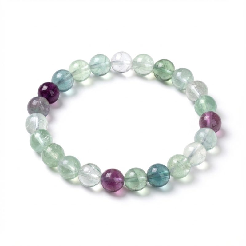 Rainbow Fluorite Healing Bracelet - Professional Photo