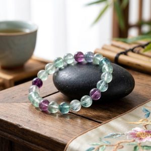 Rainbow Fluorite Healing Bracelet - Professional Photo