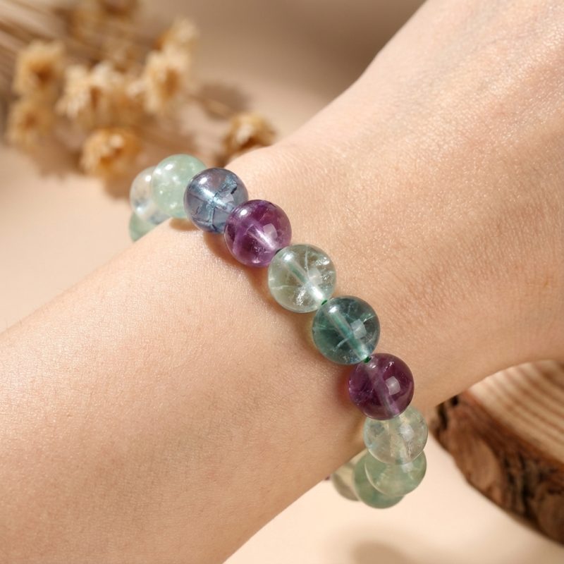 Rainbow Fluorite Healing Bracelet - Professional Photo