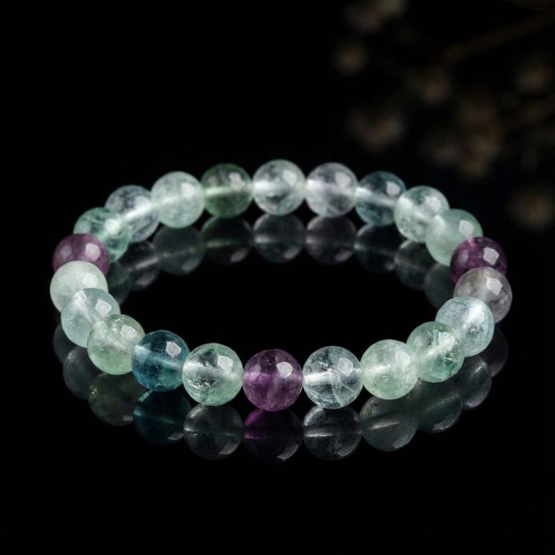 Rainbow Fluorite Healing Bracelet - Professional Photo