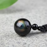 Rainbow Obsidian Necklace - Eye of Truth - Professional Photo