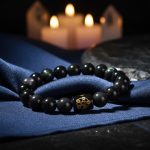 Exclusive: Natural Rainbow Obsidian Healing Bracelet - Professional Photo