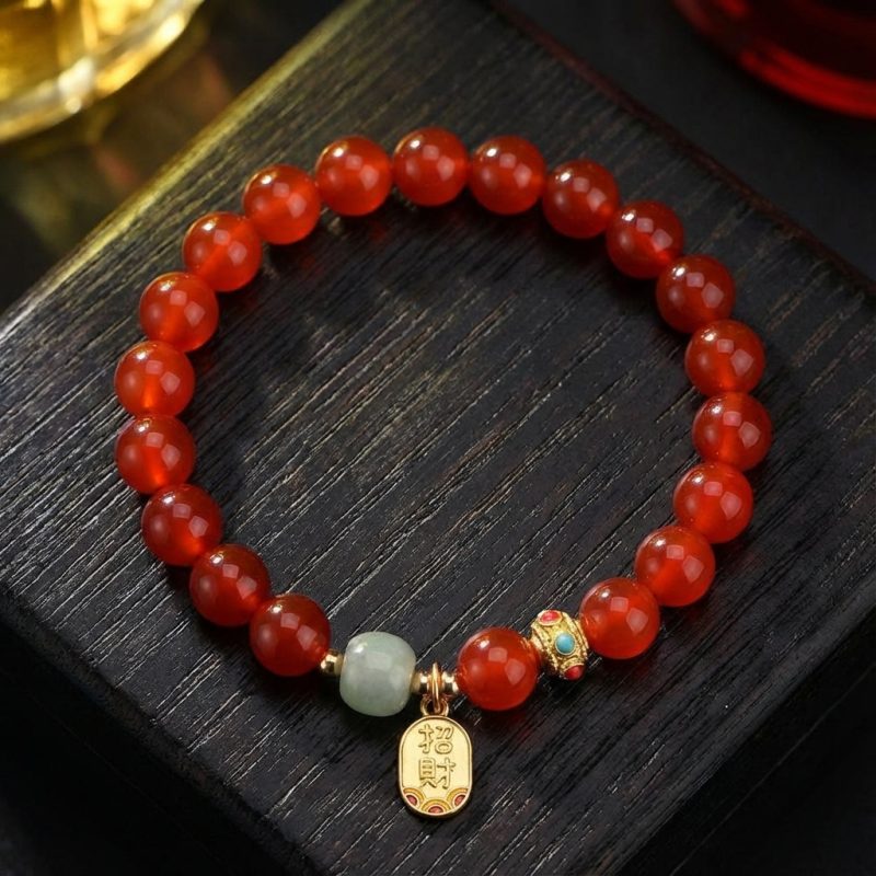 Red Agate Good Fortune Bracelet - Professional Photo