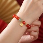 Red Agate Good Fortune Bracelet - Professional Photo