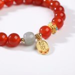 Red Agate Good Fortune Bracelet - Professional Photo