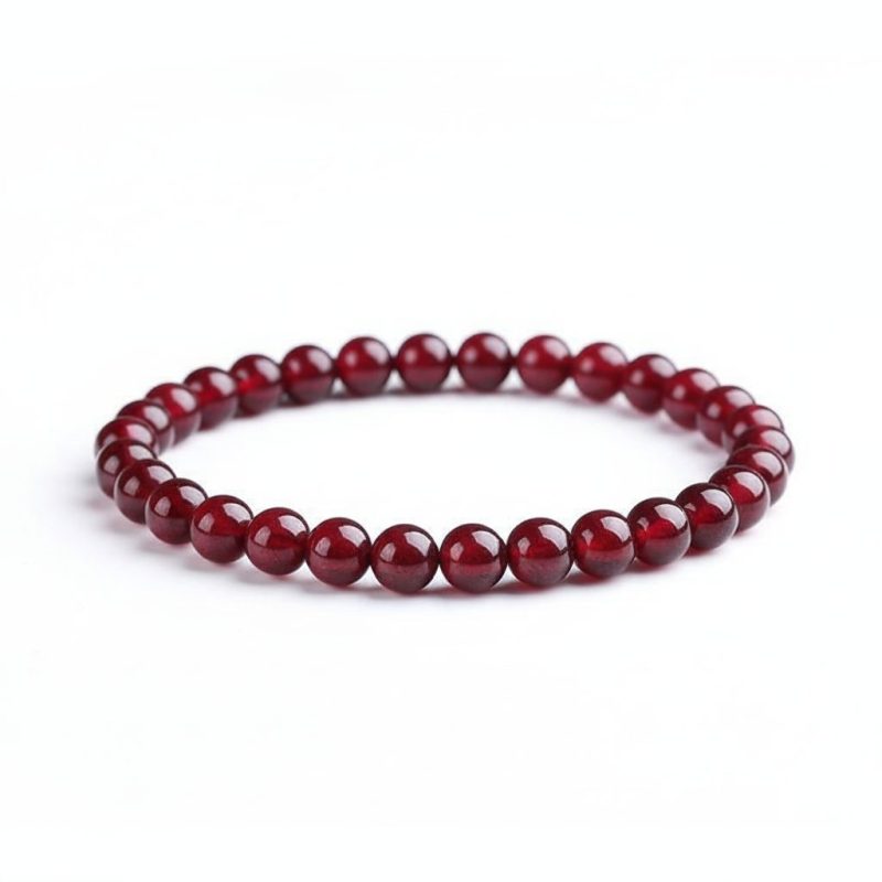 Red Garnet Stone Bracelet - Reignite Your Passion & Love - Professional Photo