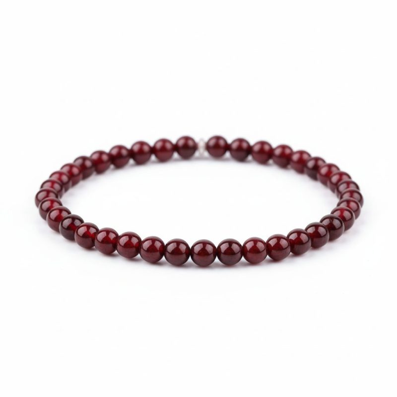 Red Garnet Stone Bracelet - Reignite Your Passion & Love - Professional Photo