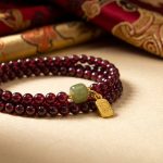 Red Garnet Beads Fu Wealth Bracelet - Professional Photo