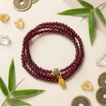 Red Garnet Beads Fu Wealth Bracelet - Professional Photo