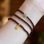 Red Garnet Beads Fu Wealth Bracelet - Professional Photo
