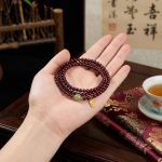 Red Garnet Beads Fu Wealth Bracelet - Professional Photo