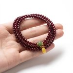 Red Garnet Beads Fu Wealth Bracelet - Professional Photo