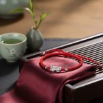 Red String Silver Pixiu Bracelet - Attract Windfall Luck - Professional Photo