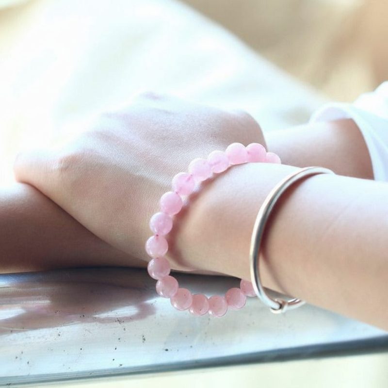 Rose Quartz Love Bracelet - Inspire & Attract Love - Professional Photo