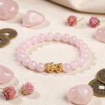Rose Quartz Pixiu Love & Abundance Bracelet - Professional Photo