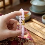 Rose Quartz Pixiu Love & Abundance Bracelet - Professional Photo